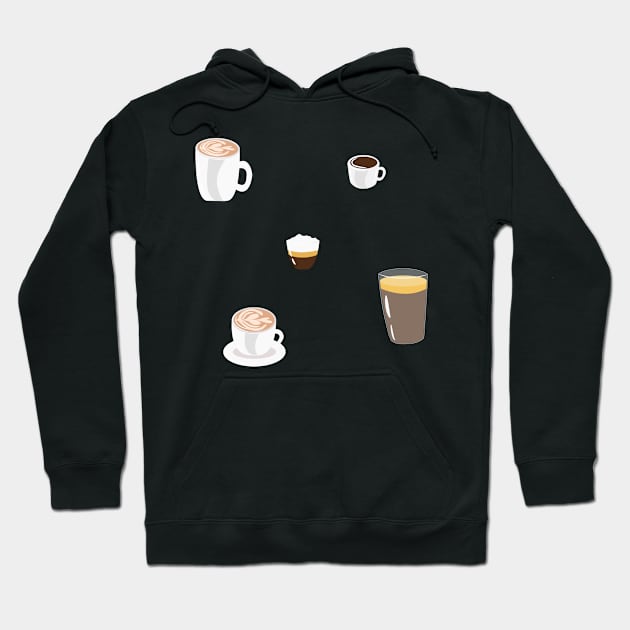 Coffee Sticker Pack Hoodie by jhsells98